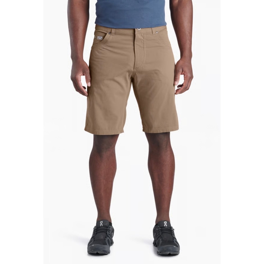 Kuhl Radikl Shorts Mens 35 Dark Khaki Hiking Cargo Gorpcore Trail Travel Rugged